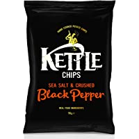 Kettle Chips Patatas Fritas con Pimienta y Sal - Paquete de 4 x 150 gr - Total: 600 gr